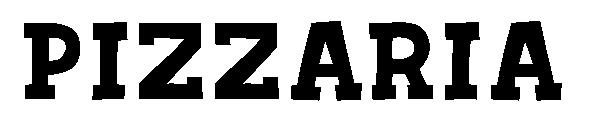 PIZZARIA字体