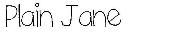 Plain Jane字体