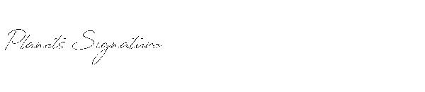 Planets Signature字体