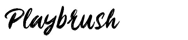 Playbrush字体