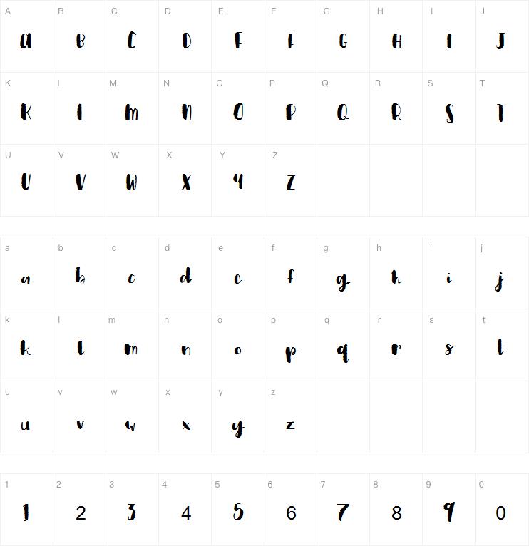 Plum Brush Script字体