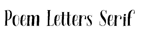 Poem Letters Serif字体