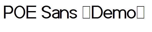 POE Sans (Demo)字体