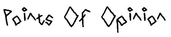 Points Of Opinion