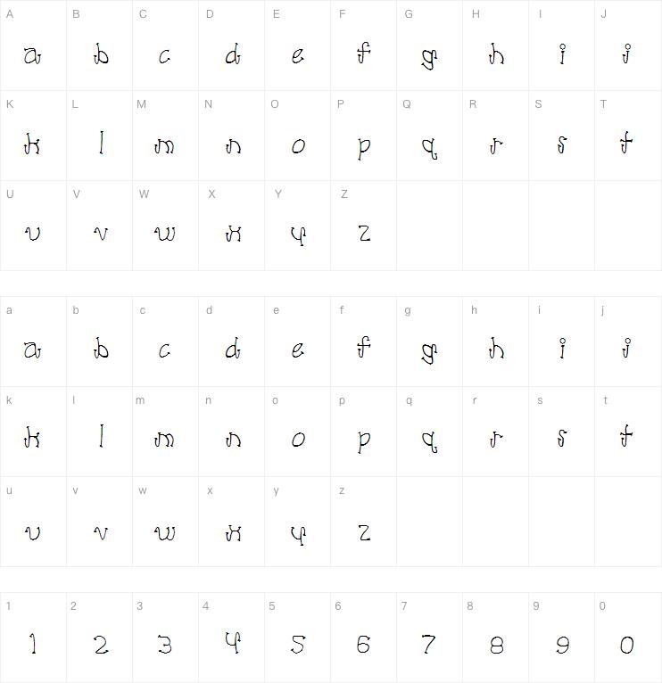 poodle lover字体