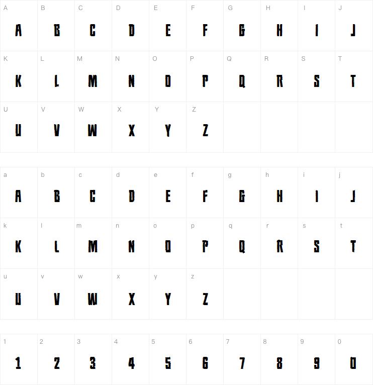 Population Zero BB字体