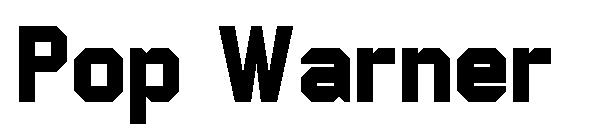 Pop Warner字体