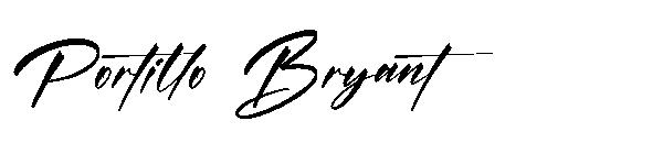 Portillo Bryant字体