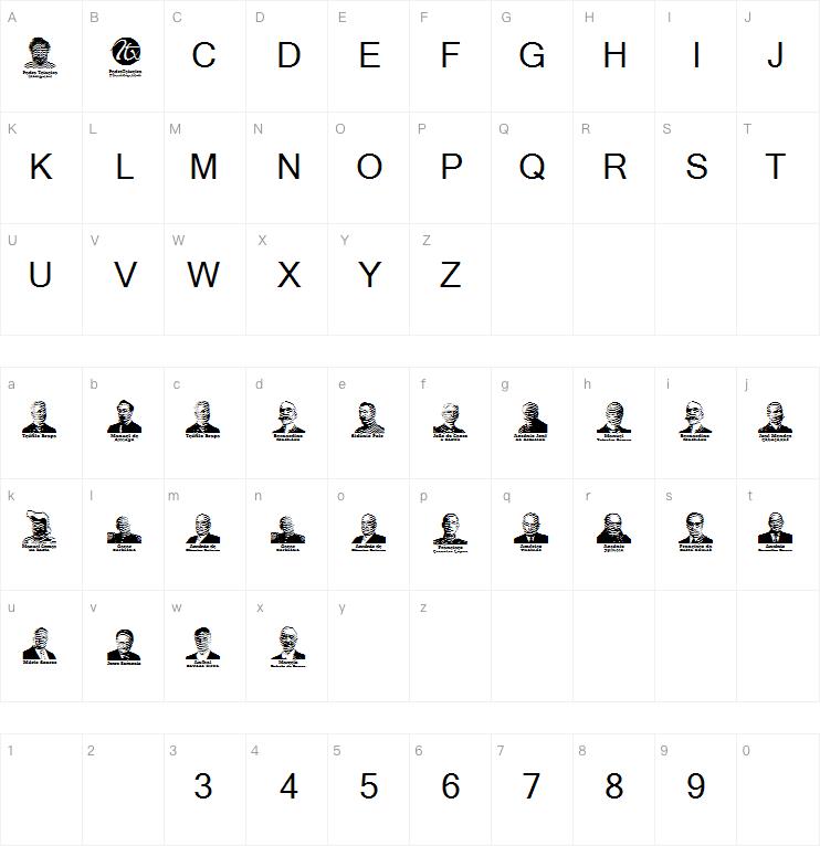 Presidentes Portugueses字体