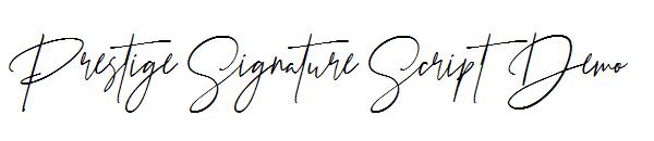 Prestige Signature Script  Demo字体