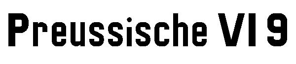 Preussische VI 9字体