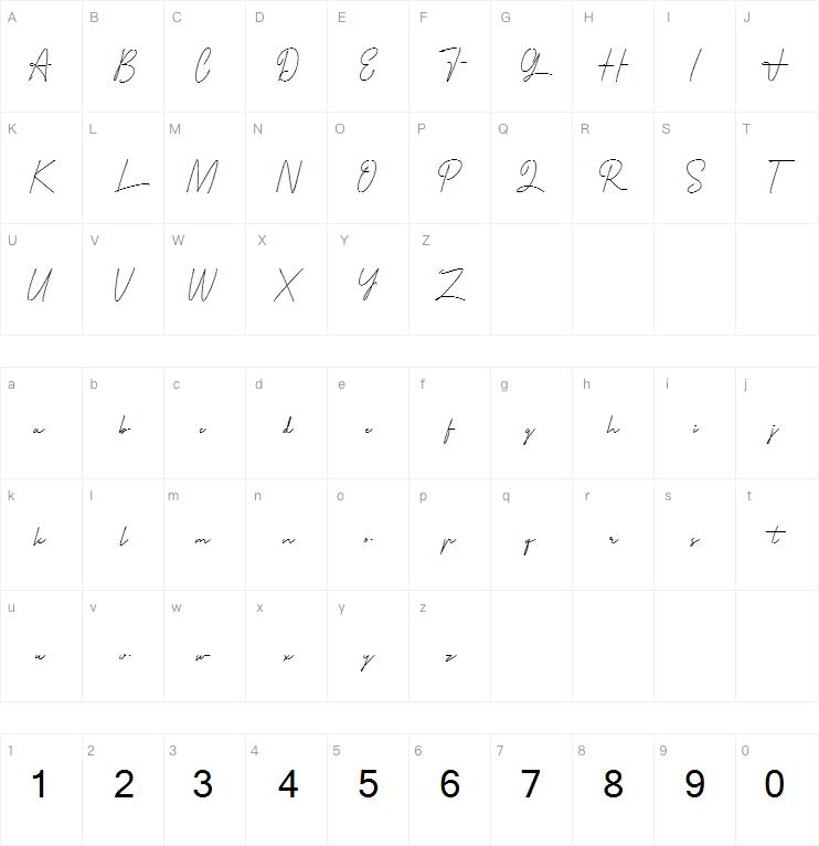 Primera Signature字体