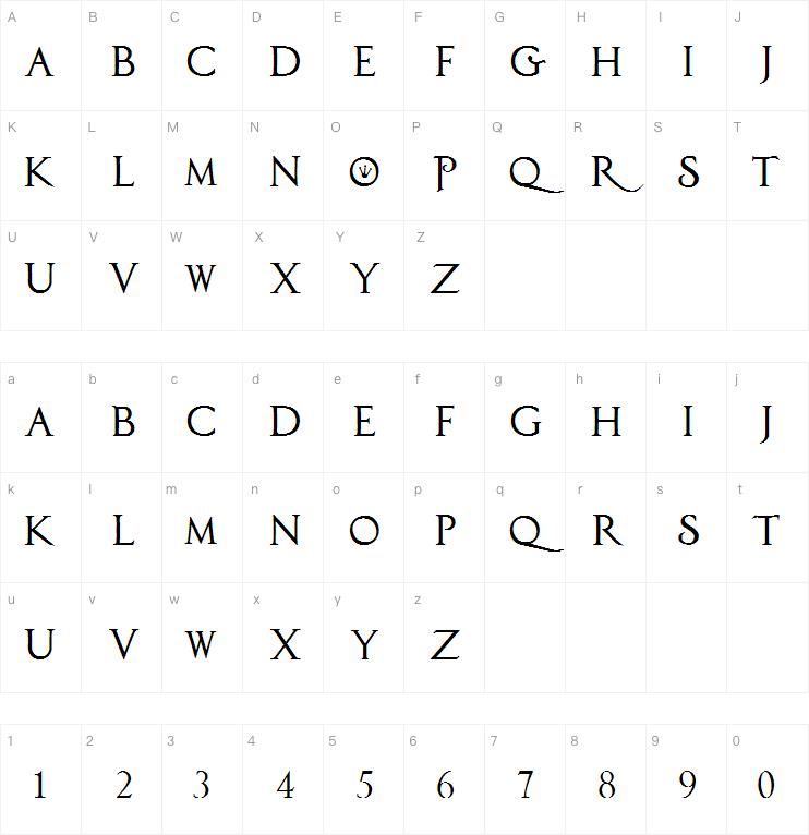 PrincesS AND THE FROG字体