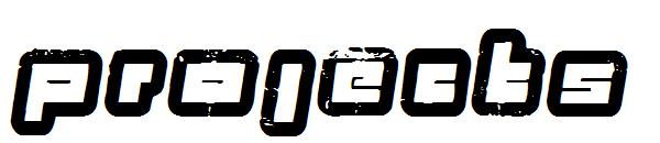 projects字体