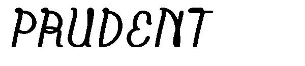 PRUDENT字体