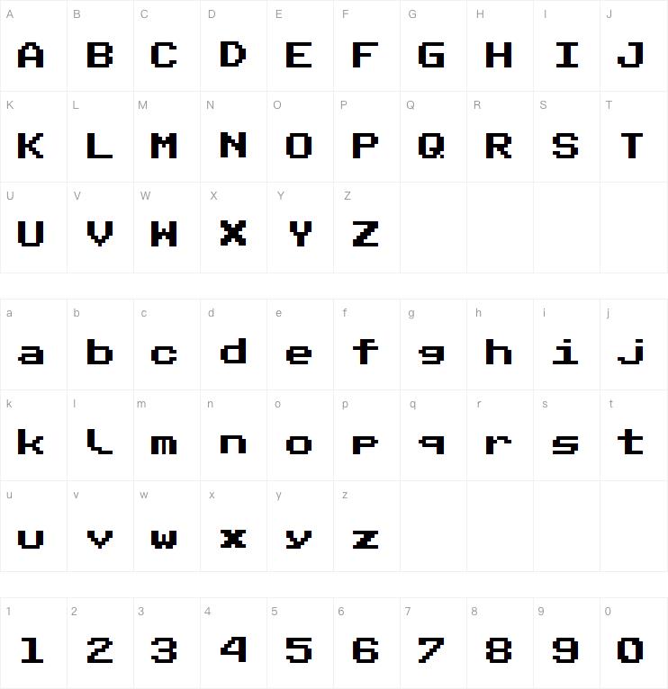 Public Pixel字体