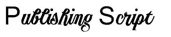 Publishing Script字体