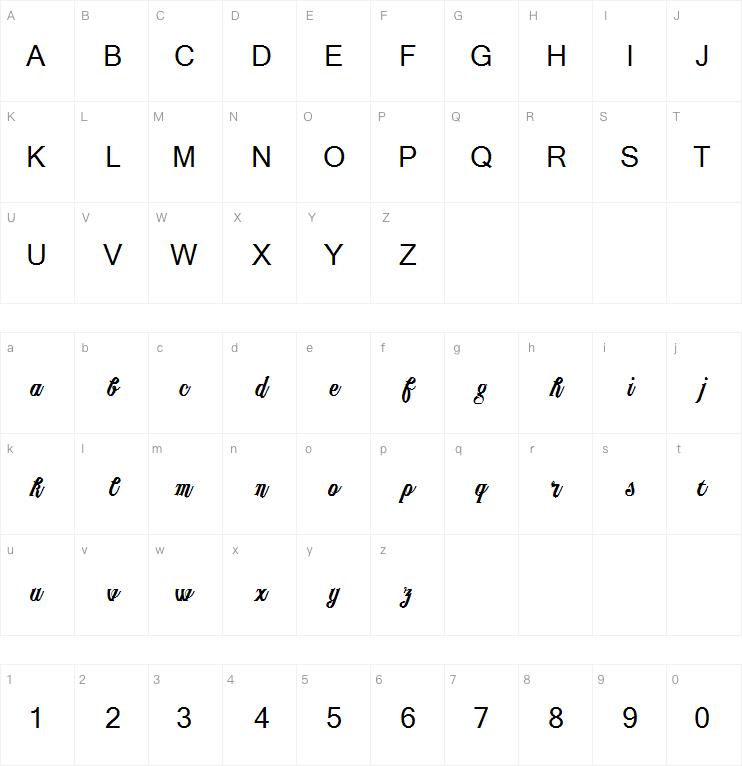 Publishing Script字体