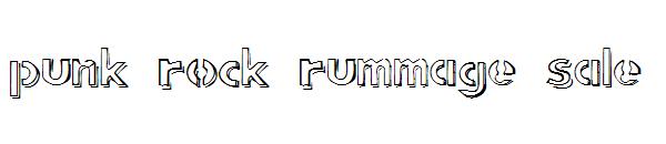 punk rock rummage sale