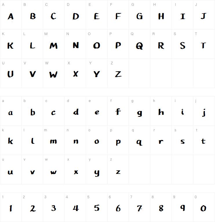 Pupil Caligraphic字体