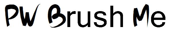 PW Brush Me字体