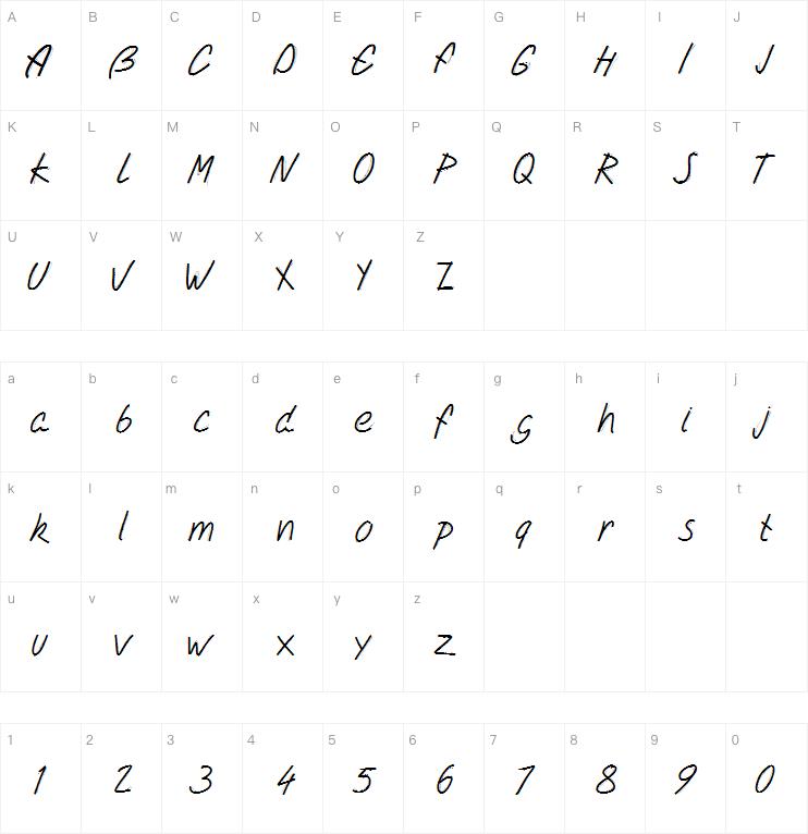 PWDoubleScript字体