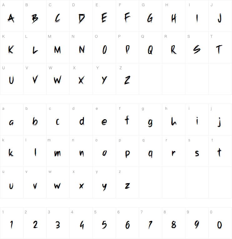 PW Dusty字体