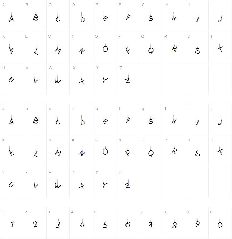 PWFlymetothemoon字体