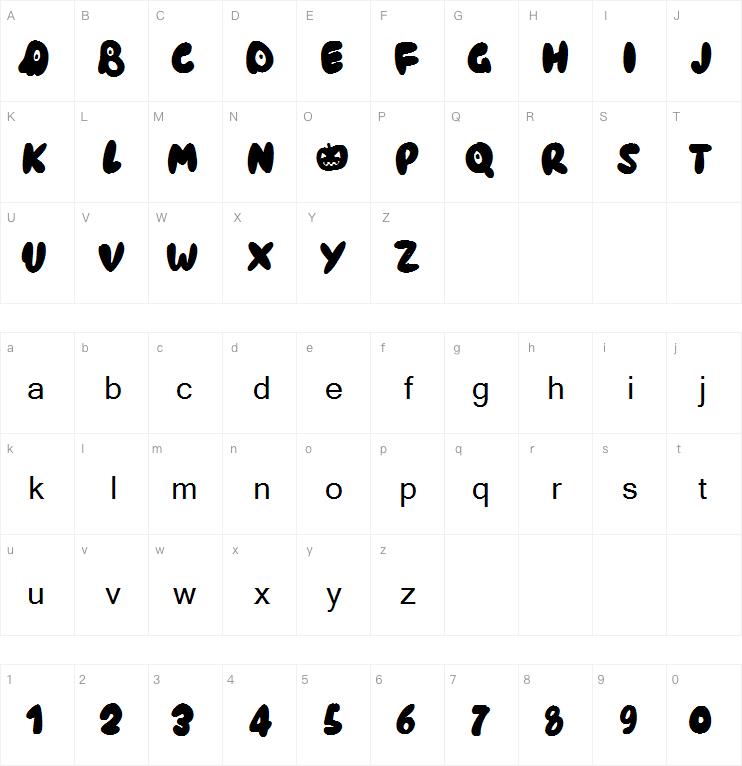 PWHaunted字体