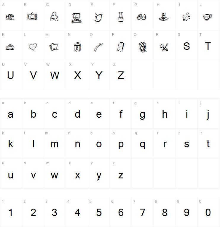PWIcons字体