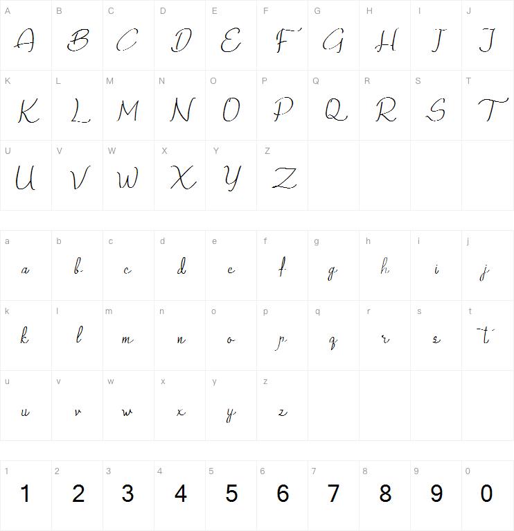 Qalin Handwritting字体