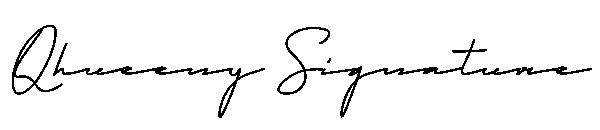 Qhueeny Signature