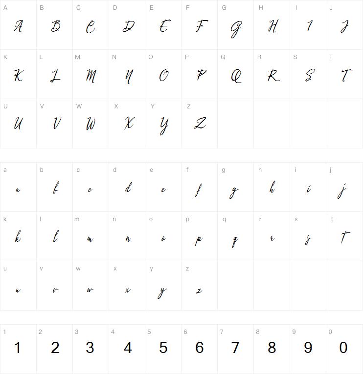 Qinyana Signature字体