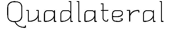 Quadlateral字体