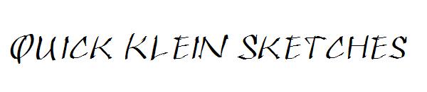 Quick Klein Sketches字体