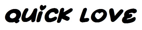 Quick Love字体