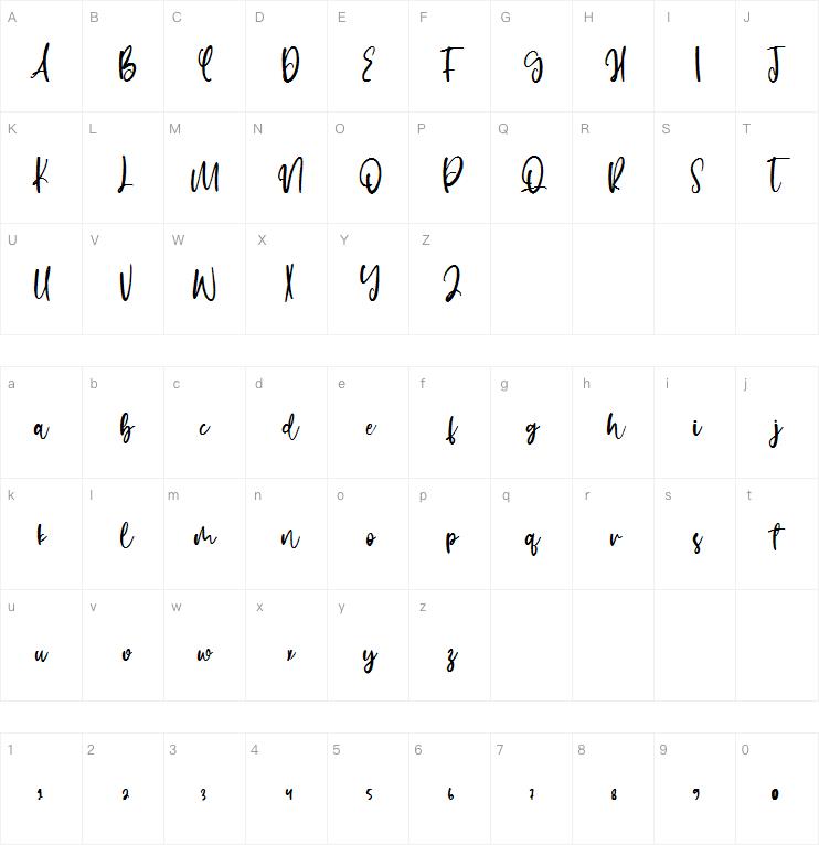Quiglary字体