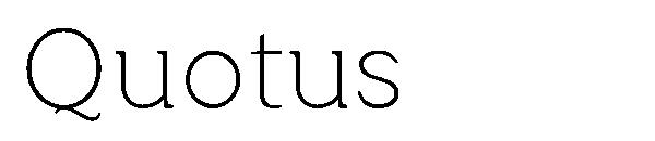 Quotus字体