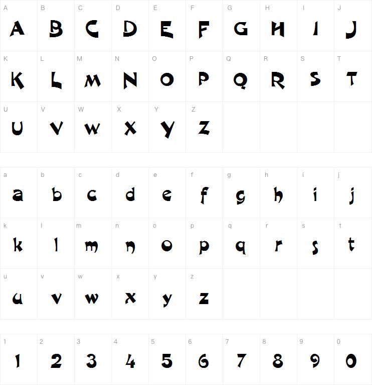 R1999字体