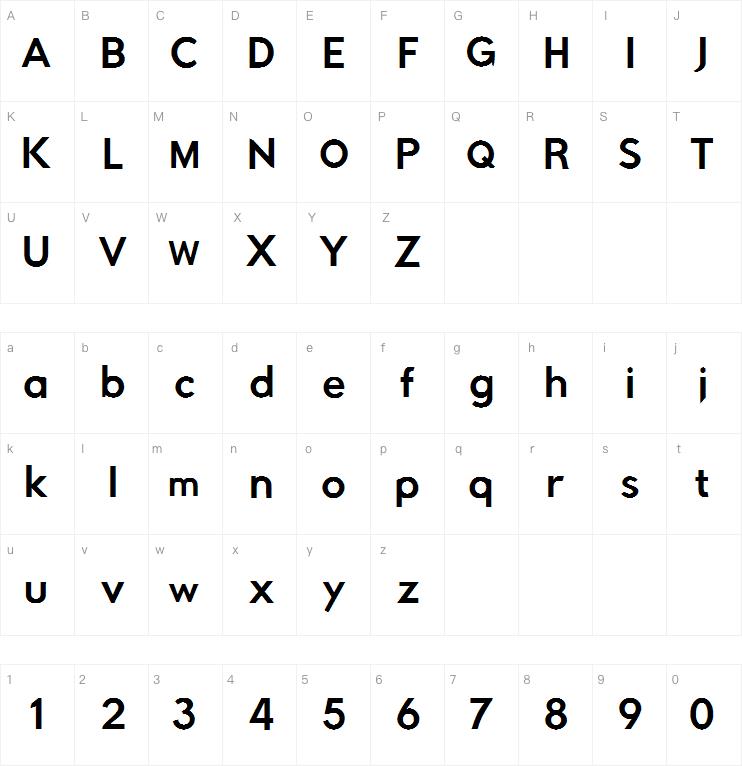 Rabbid Highway Sign IV字体