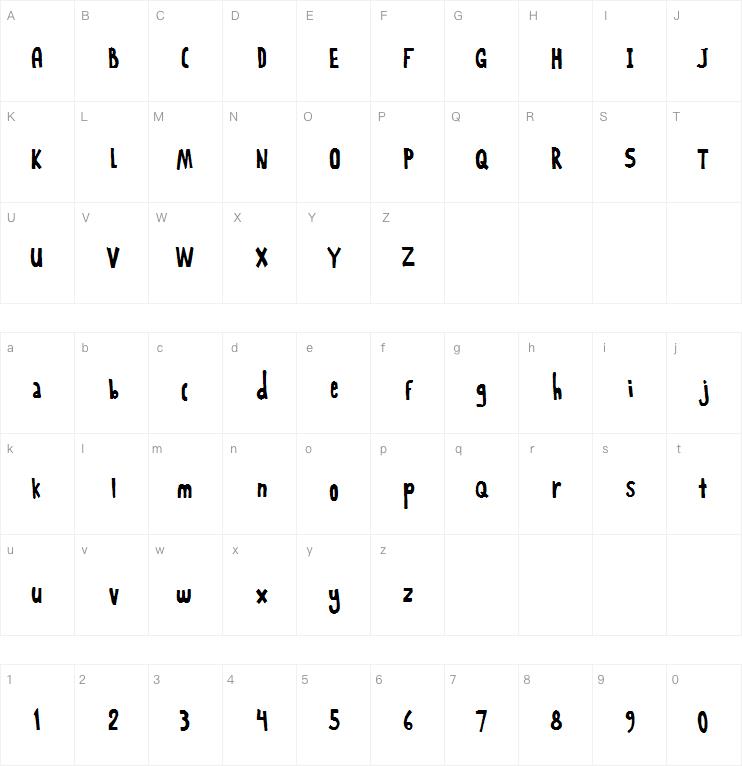 Rabbit On The Moon字体