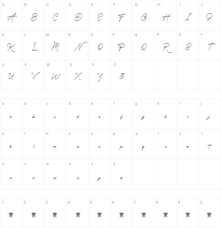 Radiantly Signature字体