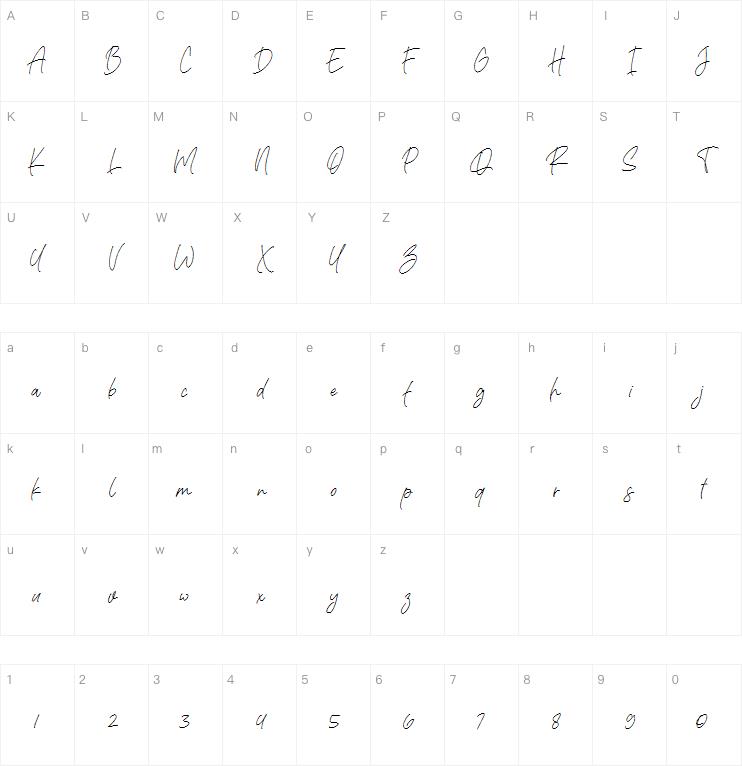 Rafaella Signature字体