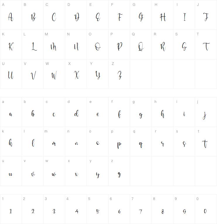 Raflestta Elisha字体