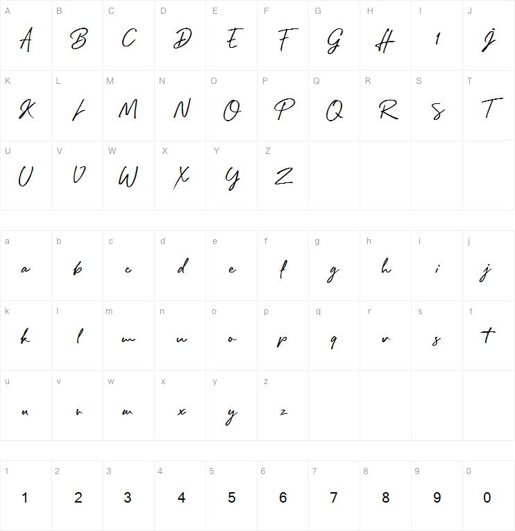 Rafttel Script DEMO字体