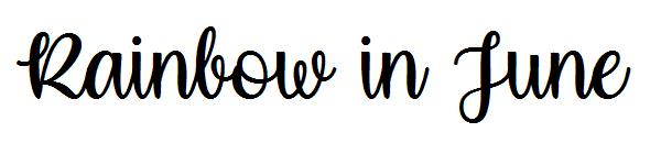 Rainbow in June字体