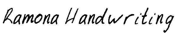 Ramona Handwriting字体