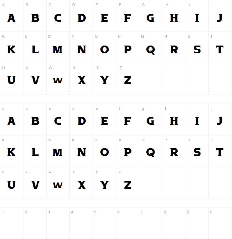 Random XIII字体