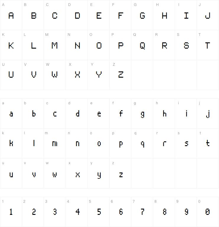 Rasterman字体