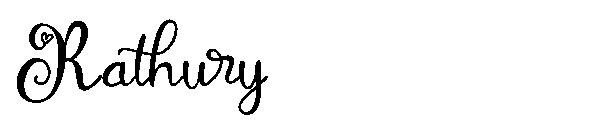 Rathury字体